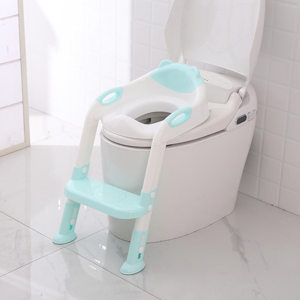 Folding Baby Potty Infant Kids Toilet Training Seat with Adjustable Ladder Portable Urinal Potty Training Seats for Dropshipping