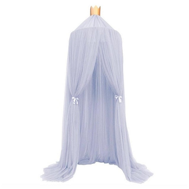 Fantasy Baby Crib Netting Mosquito Net Hanging Round Baby Kids Lace Four Corner Canopy Bed Mosquito Net for Children Girls Room