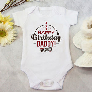 Newborn  Baby Girls and Boys Clothes Letter Print Cotton Summer Rompers Jumpsuit Costume HAPPY Birthday DADDY Roupa Menina Kids